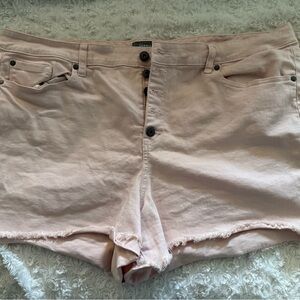 Torrid Light Pink Jean Shorts